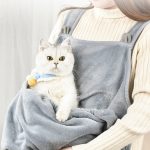 Cat Paw Furry Backpack Purse with Adjustable Straps and Zipper for Women and Girls