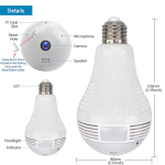 1080P Light Camera Panoramic Bulb Wifi Smart Led Bulb Light Camera - Image 4