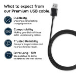 10ft Premium Micro USB Cable - Image 4