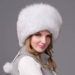 100% Natural Fox Fur Hat Women Cap Thick Fur Cap Winter Warm Hat Female Fashion For Women Hat With Earmuffs Hat - Image 2