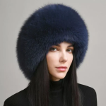 100% Natural Fox Fur Hat Women Cap Thick Fur Cap Winter Warm Hat Female Fashion For Women Hat With Earmuffs Hat - Image 6