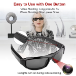 1080P HD Wearable Sunglasses Camera with Video Recorder for Outdoor Surveillance - Image 3