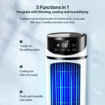 Portable Folding Laptop Table with USB Light, Fan, and Cup Holder - 15.75" x 23.62" - Image 4