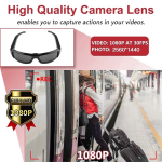1080P HD Wearable Sunglasses Camera with Video Recorder for Outdoor Surveillance - Image 5