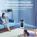 Portable Folding Laptop Table with USB Light, Fan, and Cup Holder - 15.75" x 23.62" - Image 5