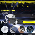USB Rechargeable LED Touch Sensor Table Lamp - Image 5