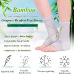 1 Pair Bamboo Foot Sleeves Compression Socks - Image 3