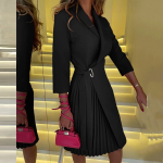 Elegant Striped Long Sleeve Sweater - Image 5